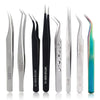 Eyelash Extension Tweezers Volume Lashes Stainless Steel - Non-magnetic Eyelashes Tools Professional Makeup Tool